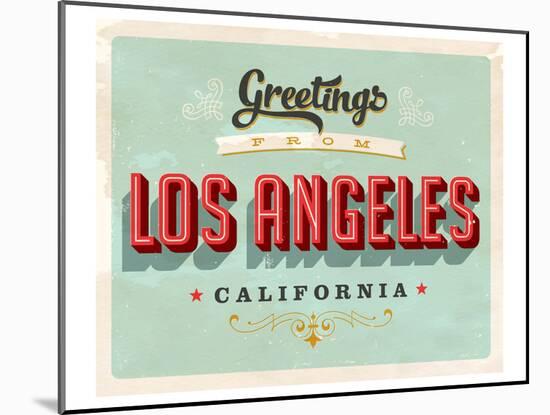 Welcome To Los Angeles-null-Mounted Art Print