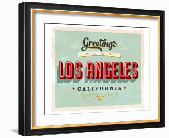 Welcome To Los Angeles-null-Framed Art Print