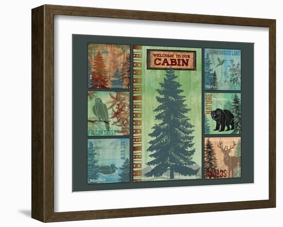 Welcome to Our Cabin 2-Bee Sturgis-Framed Art Print