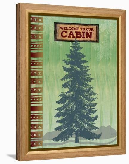 Welcome to Our Cabin-Bee Sturgis-Framed Stretched Canvas