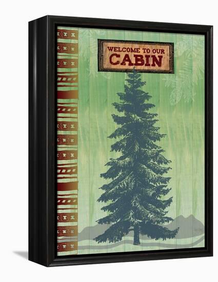 Welcome to Our Cabin-Bee Sturgis-Framed Stretched Canvas