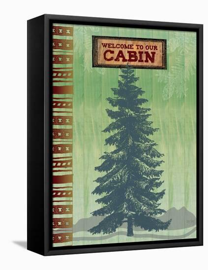 Welcome to Our Cabin-Bee Sturgis-Framed Stretched Canvas