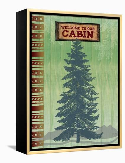 Welcome to Our Cabin-Bee Sturgis-Framed Stretched Canvas