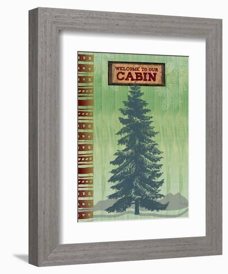 Welcome to Our Cabin-Bee Sturgis-Framed Art Print