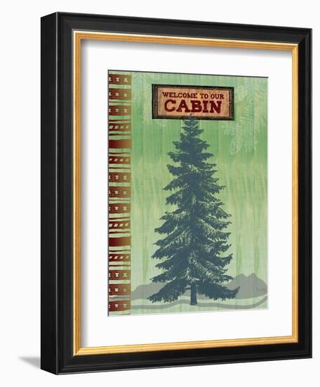 Welcome to Our Cabin-Bee Sturgis-Framed Art Print