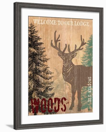 Welcome to Our Lodge-Bee Sturgis-Framed Art Print