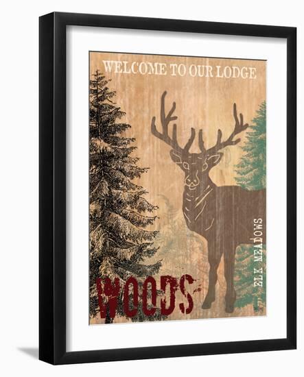 Welcome to Our Lodge-Bee Sturgis-Framed Premium Giclee Print