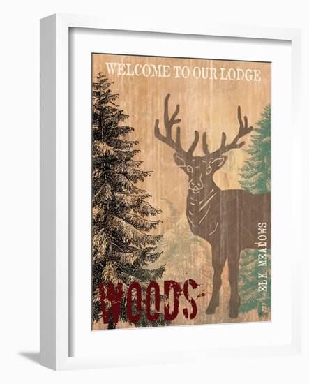 Welcome to Our Lodge-Bee Sturgis-Framed Premium Giclee Print