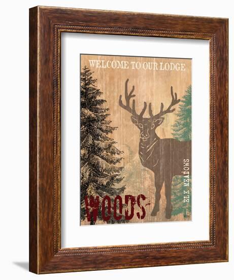 Welcome to Our Lodge-Bee Sturgis-Framed Art Print