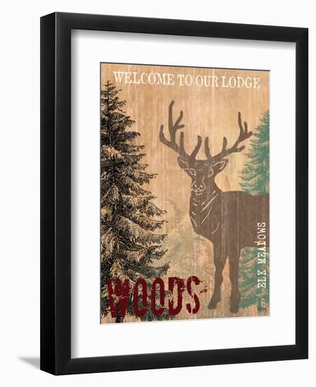 Welcome to Our Lodge-Bee Sturgis-Framed Art Print