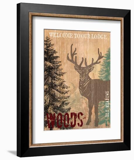 Welcome to Our Lodge-Bee Sturgis-Framed Art Print