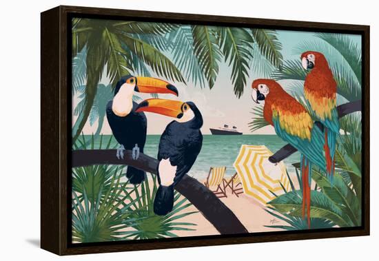 Welcome to Paradise VI-Janelle Penner-Framed Stretched Canvas