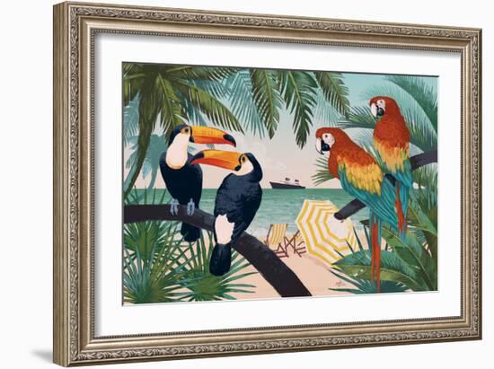 Welcome to Paradise VI-Janelle Penner-Framed Art Print