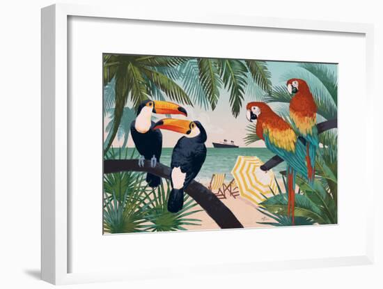 Welcome to Paradise VI-Janelle Penner-Framed Art Print