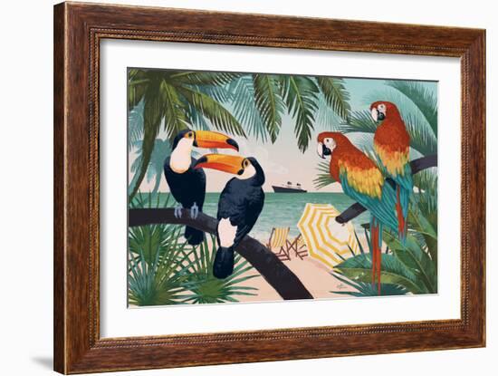 Welcome to Paradise VI-Janelle Penner-Framed Art Print