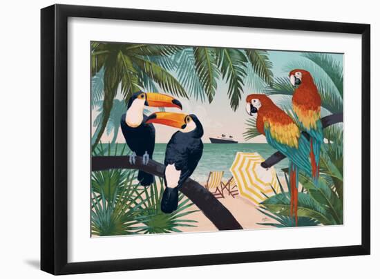 Welcome to Paradise VI-Janelle Penner-Framed Art Print