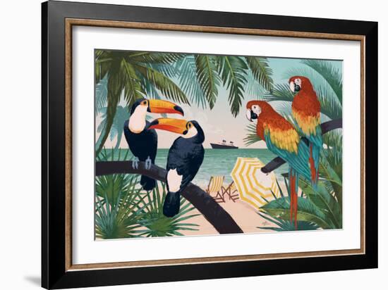 Welcome to Paradise VI-Janelle Penner-Framed Art Print