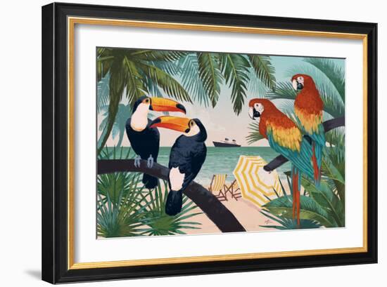 Welcome to Paradise VI-Janelle Penner-Framed Art Print