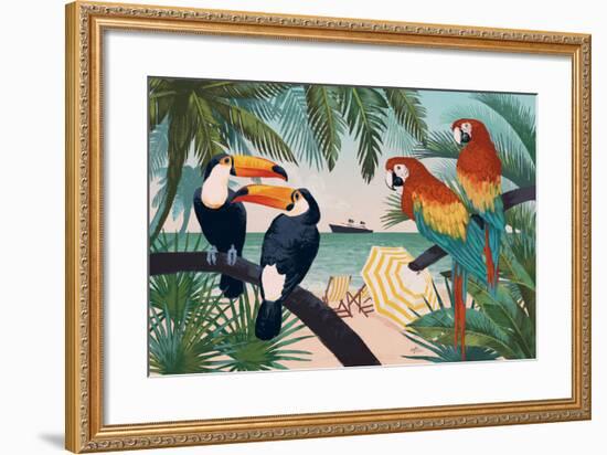 Welcome to Paradise VI-Janelle Penner-Framed Art Print