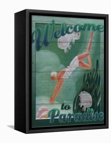 Welcome to Paradise-Kate Ward Thacker-Framed Premier Image Canvas