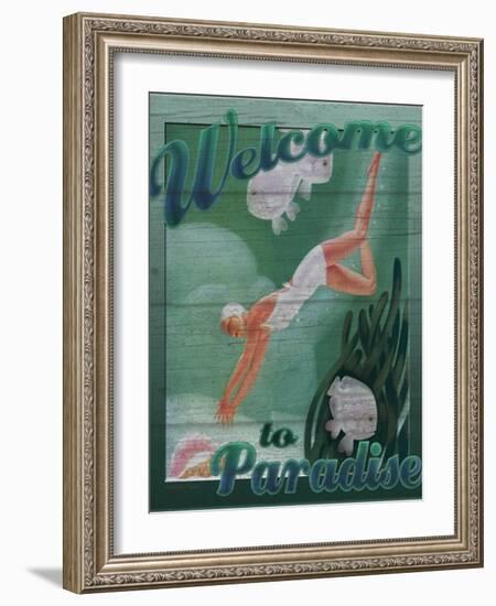 Welcome to Paradise-Kate Ward Thacker-Framed Giclee Print