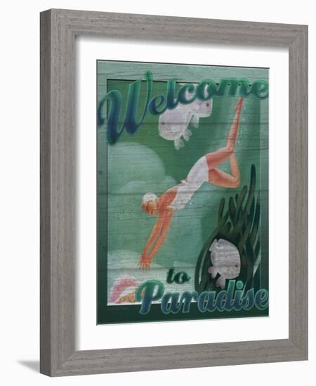 Welcome to Paradise-Kate Ward Thacker-Framed Giclee Print