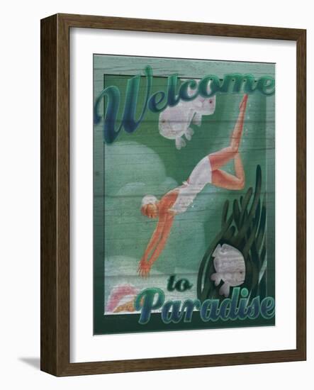 Welcome to Paradise-Kate Ward Thacker-Framed Giclee Print