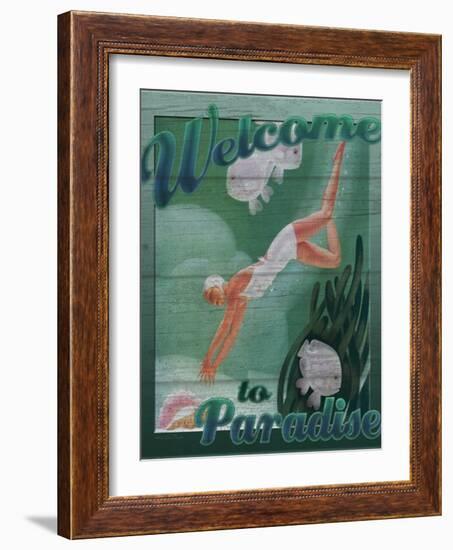 Welcome to Paradise-Kate Ward Thacker-Framed Giclee Print