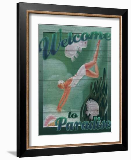 Welcome to Paradise-Kate Ward Thacker-Framed Giclee Print