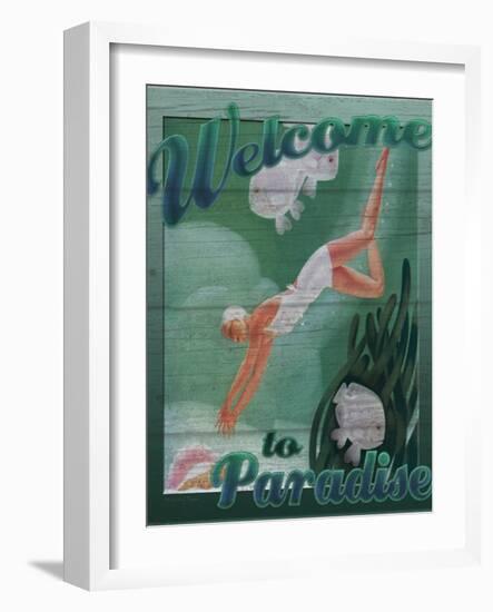 Welcome to Paradise-Kate Ward Thacker-Framed Giclee Print