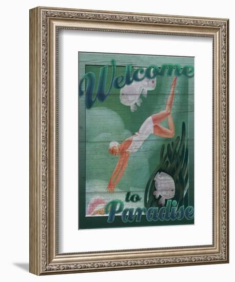 Welcome to Paradise-Kate Ward Thacker-Framed Giclee Print