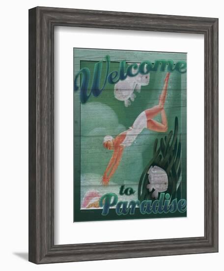 Welcome to Paradise-Kate Ward Thacker-Framed Giclee Print