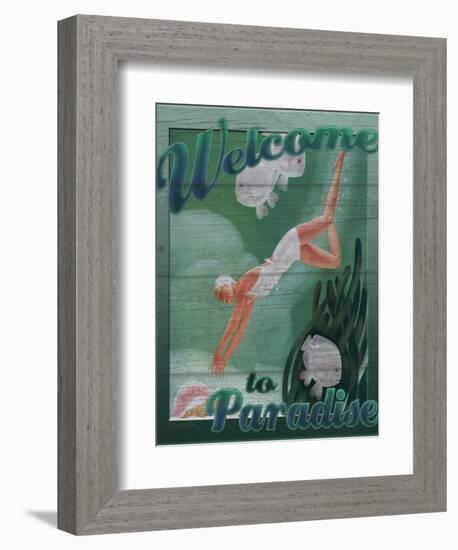 Welcome to Paradise-Kate Ward Thacker-Framed Giclee Print