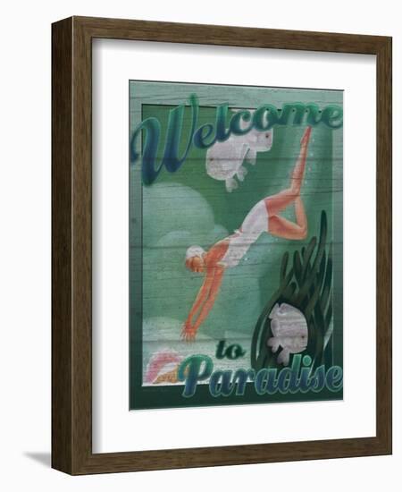 Welcome to Paradise-Kate Ward Thacker-Framed Giclee Print