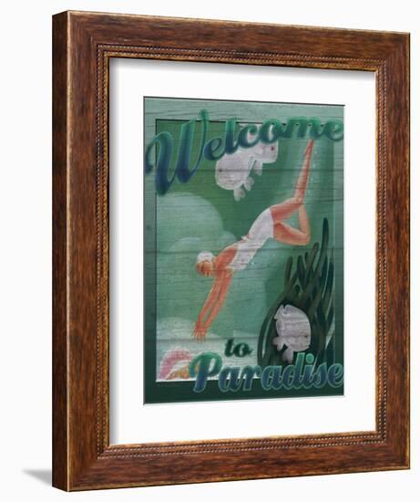 Welcome to Paradise-Kate Ward Thacker-Framed Giclee Print