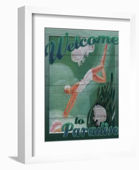 Welcome to Paradise-Kate Ward Thacker-Framed Giclee Print