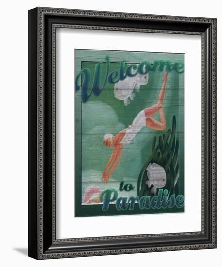 Welcome to Paradise-Kate Ward Thacker-Framed Giclee Print