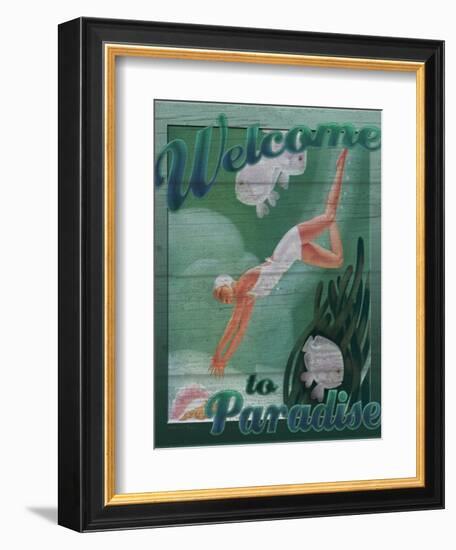 Welcome to Paradise-Kate Ward Thacker-Framed Giclee Print