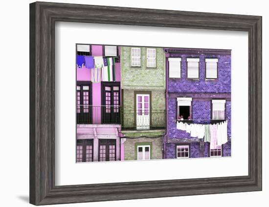 Welcome to Portugal Collection - Beautiful Colorful Traditional Facades IV-Philippe Hugonnard-Framed Photographic Print
