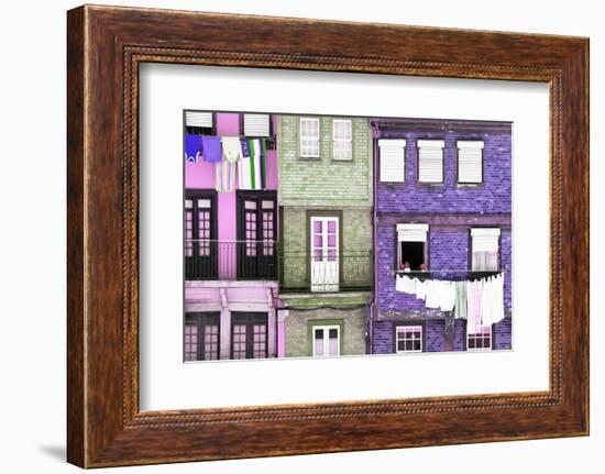 Welcome to Portugal Collection - Beautiful Colorful Traditional Facades IV-Philippe Hugonnard-Framed Photographic Print