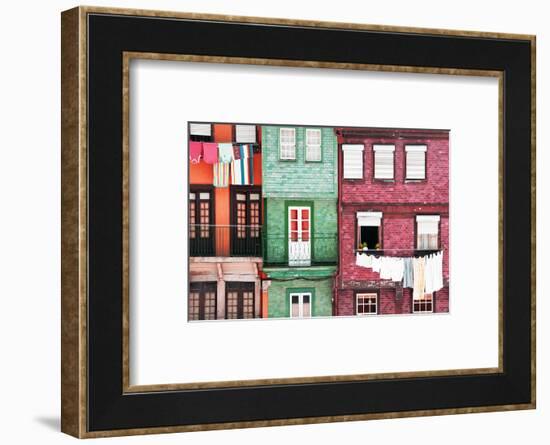 Welcome to Portugal Collection - Beautiful Colorful Traditional Facades VI-Philippe Hugonnard-Framed Photographic Print