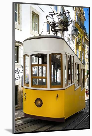 Welcome to Portugal Collection - Bica Elevator Yellow Tram in Lisbon III-Philippe Hugonnard-Mounted Photographic Print