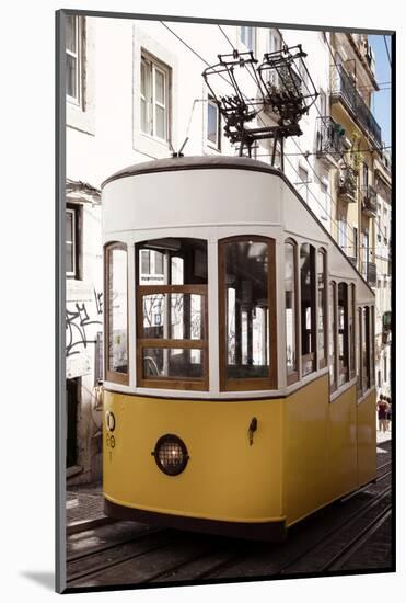 Welcome to Portugal Collection - Bica Elevator Yellow Tram in Lisbon IV-Philippe Hugonnard-Mounted Photographic Print