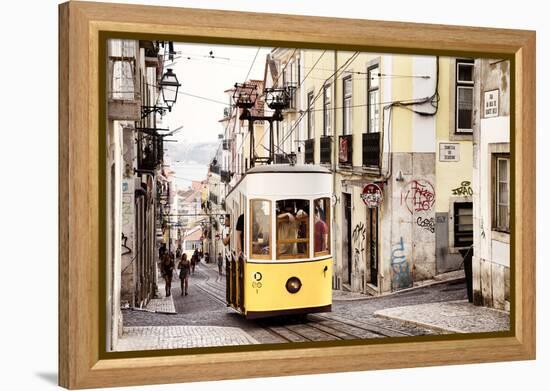 Welcome to Portugal Collection - Bica Tram in Lisbon II-Philippe Hugonnard-Framed Premier Image Canvas