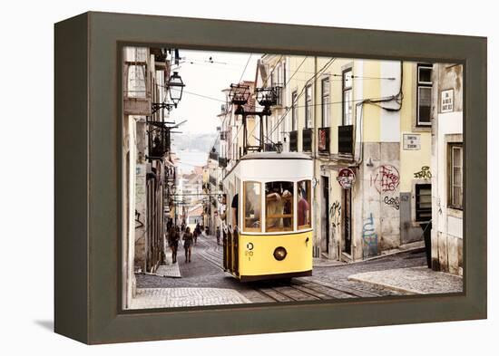 Welcome to Portugal Collection - Bica Tram in Lisbon II-Philippe Hugonnard-Framed Premier Image Canvas