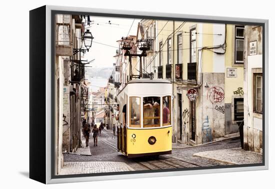 Welcome to Portugal Collection - Bica Tram in Lisbon II-Philippe Hugonnard-Framed Premier Image Canvas