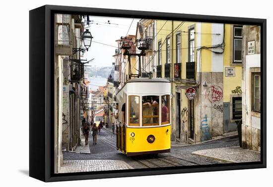 Welcome to Portugal Collection - Bica Tram in Lisbon-Philippe Hugonnard-Framed Premier Image Canvas