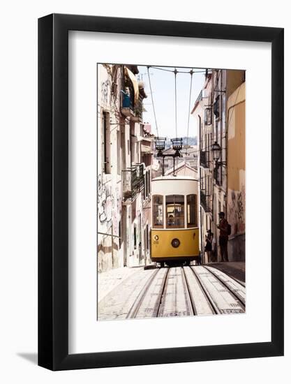 Welcome to Portugal Collection - Bica Yellow Tram II-Philippe Hugonnard-Framed Photographic Print