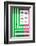 Welcome to Portugal Collection - Colorful Facade with Green and Pink Stripes-Philippe Hugonnard-Framed Photographic Print