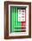 Welcome to Portugal Collection - Colorful Facade with Green and Red Stripes-Philippe Hugonnard-Framed Photographic Print